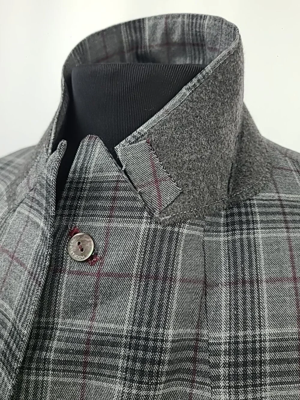 D. Jones Clothiers 40S Wool Linen Blend 2 Button Sport Coat Blazer
